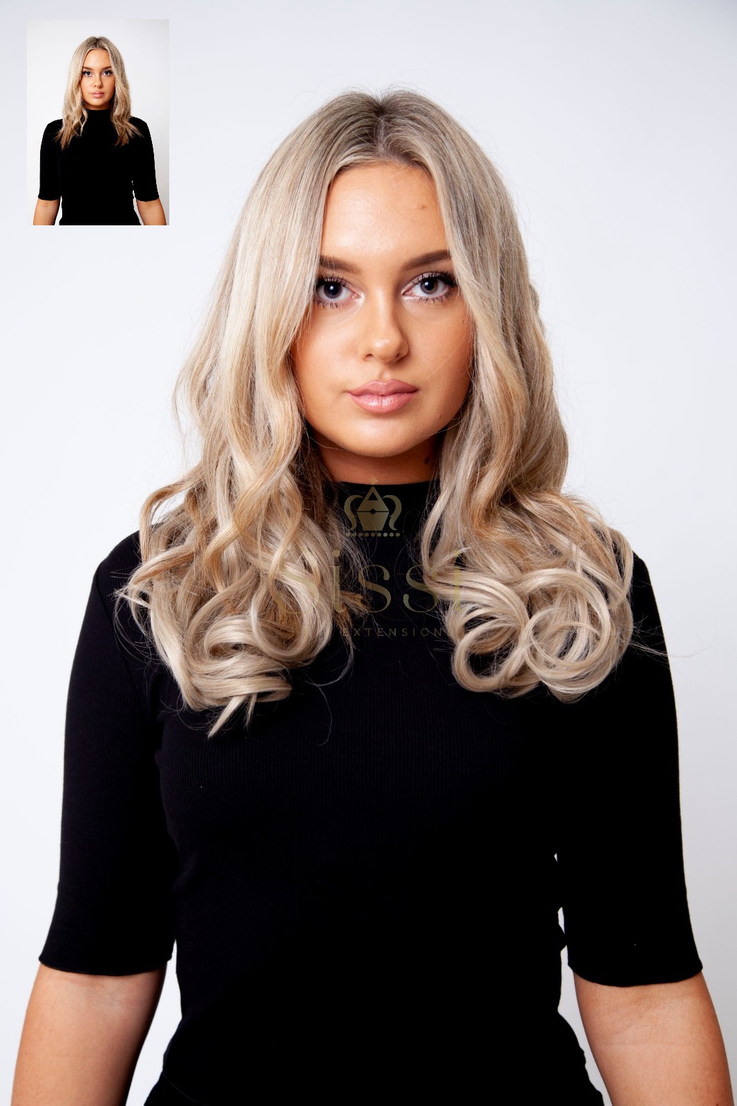 Deluxe Chelsea 16" 1 Piece Curly Clip In Hair Extension  