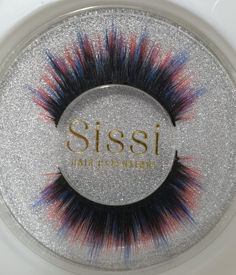 Eyelashes Ombre Blue/Red