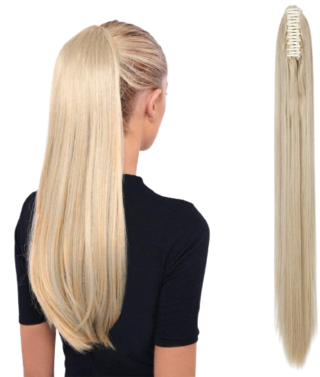 Lotus Long (Highlight) Curl Claw Clip Ponytail